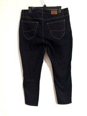 Lee Riders Size 16R Slim Classic Dark Blue Button-Fly Jeans